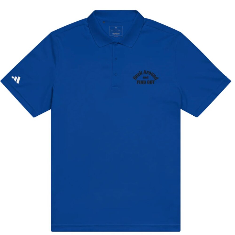Embroidered Buck Around & Find Out Men's Polo Shirt Regular price
